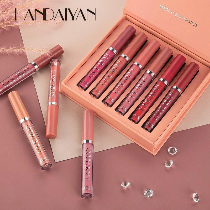 Beauty and Economy: Kit 6 Units Lipstick Matte Handaiyan Glamor! - Sebastians shop